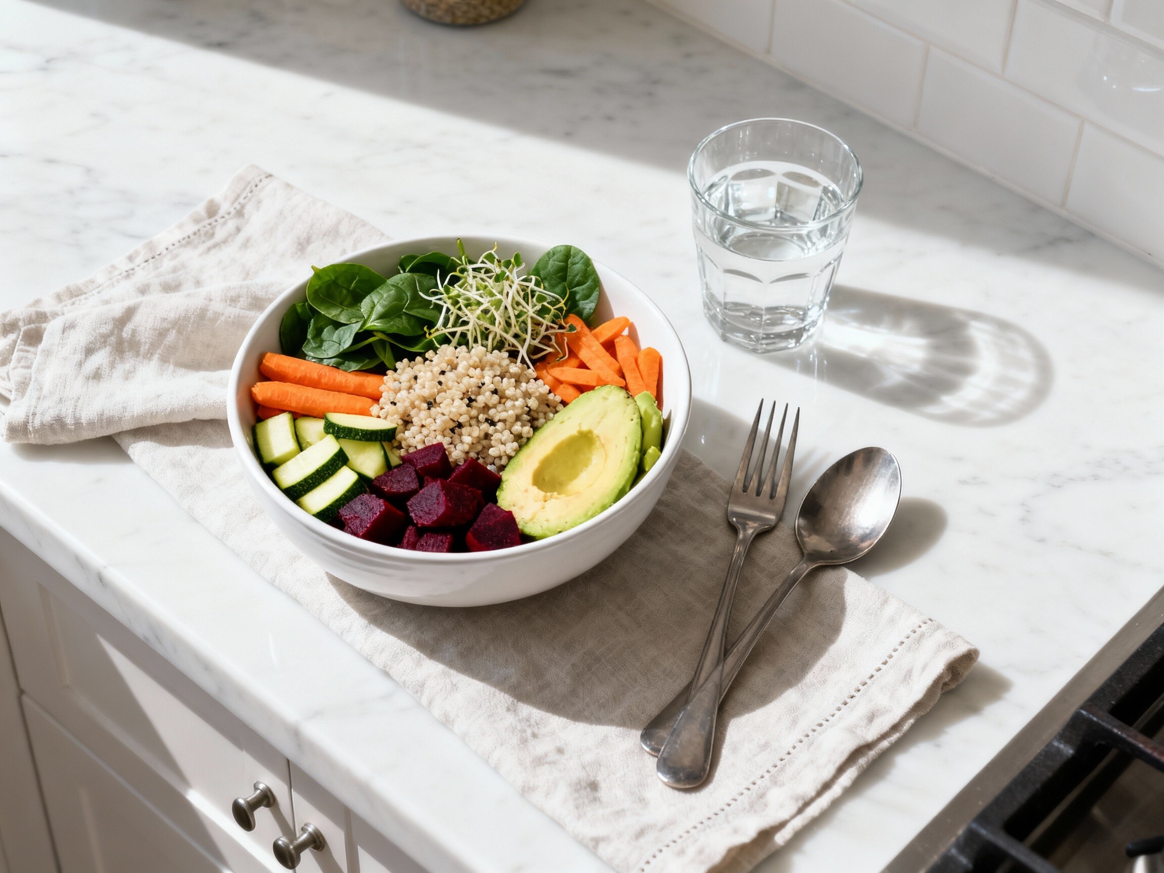 Basische Buddha Bowl – bunt, nährstoffreich & voller Balance