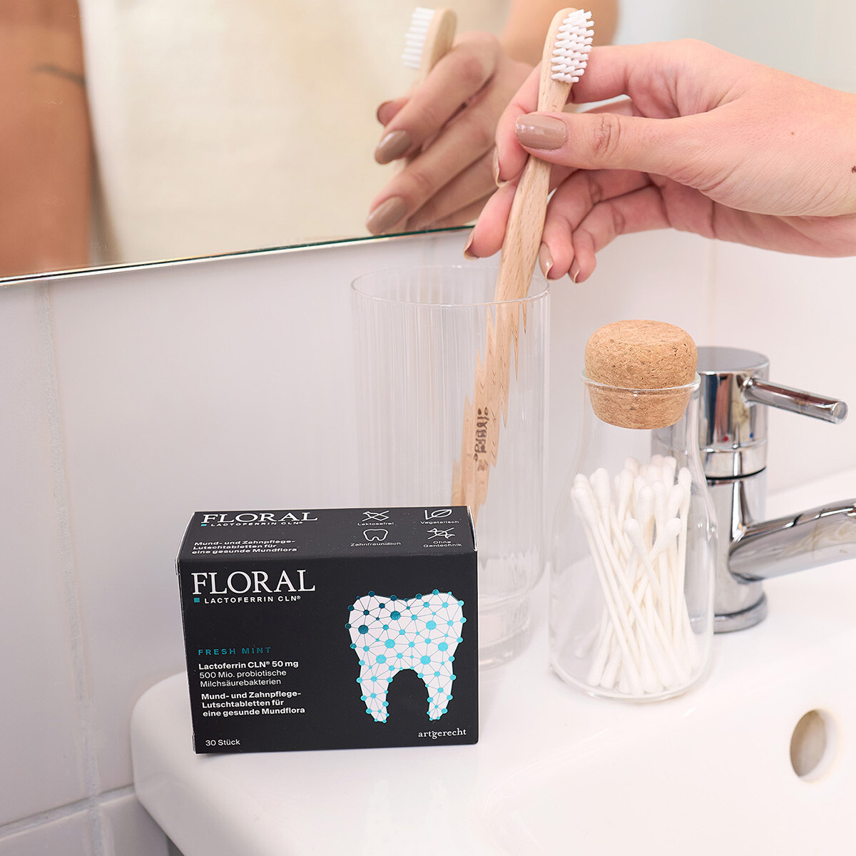 floral gallery toothbrush