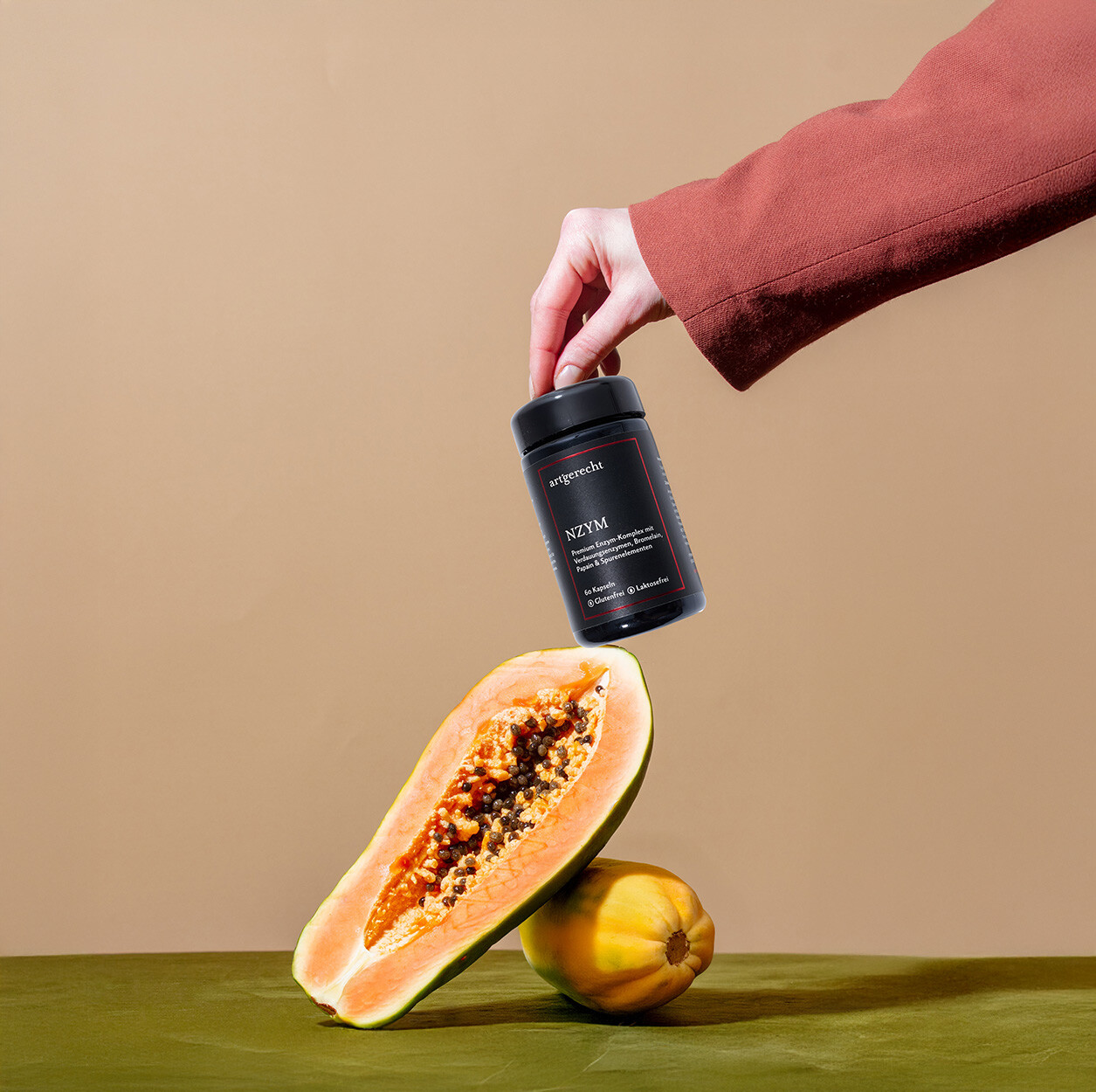 Alle Inhaltsstoffe von Nzym | Enzym Komplex auf einen Blick Übersicht der Inhaltsstoffe von Nzym | Enzym Komplex – natürlich & rein