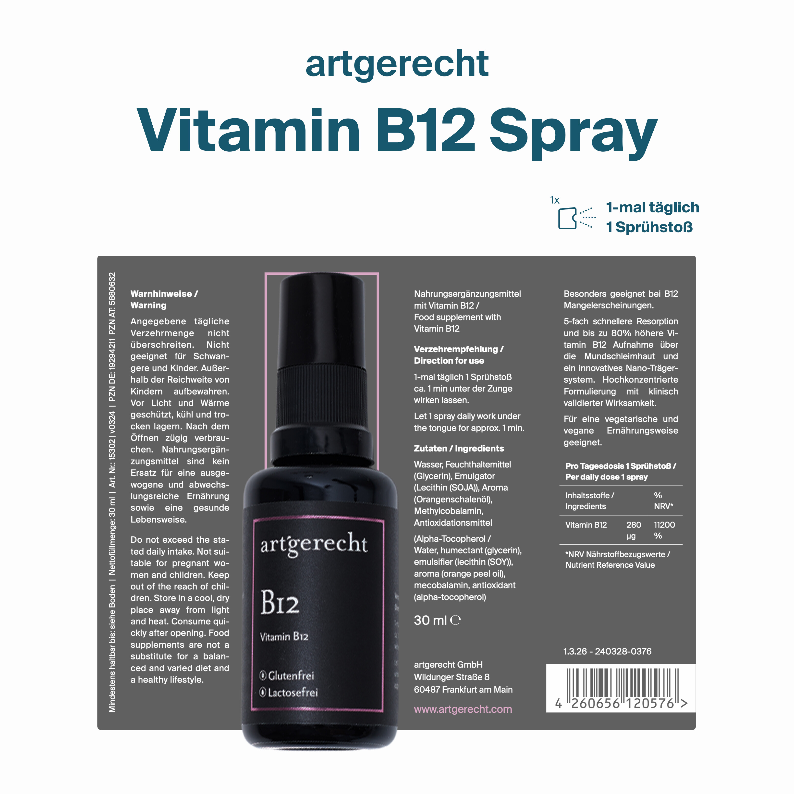 Vitamin B12 Spray