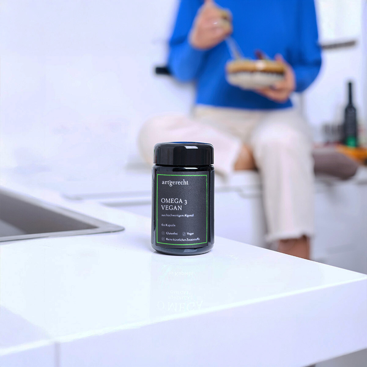 Warum Omega 3 Vegan High DHA von artgerecht? Finde heraus, warum es die beste Wahl ist Produktbild von Omega 3 Vegan High DHA von artgerecht – hochwertige Qualität