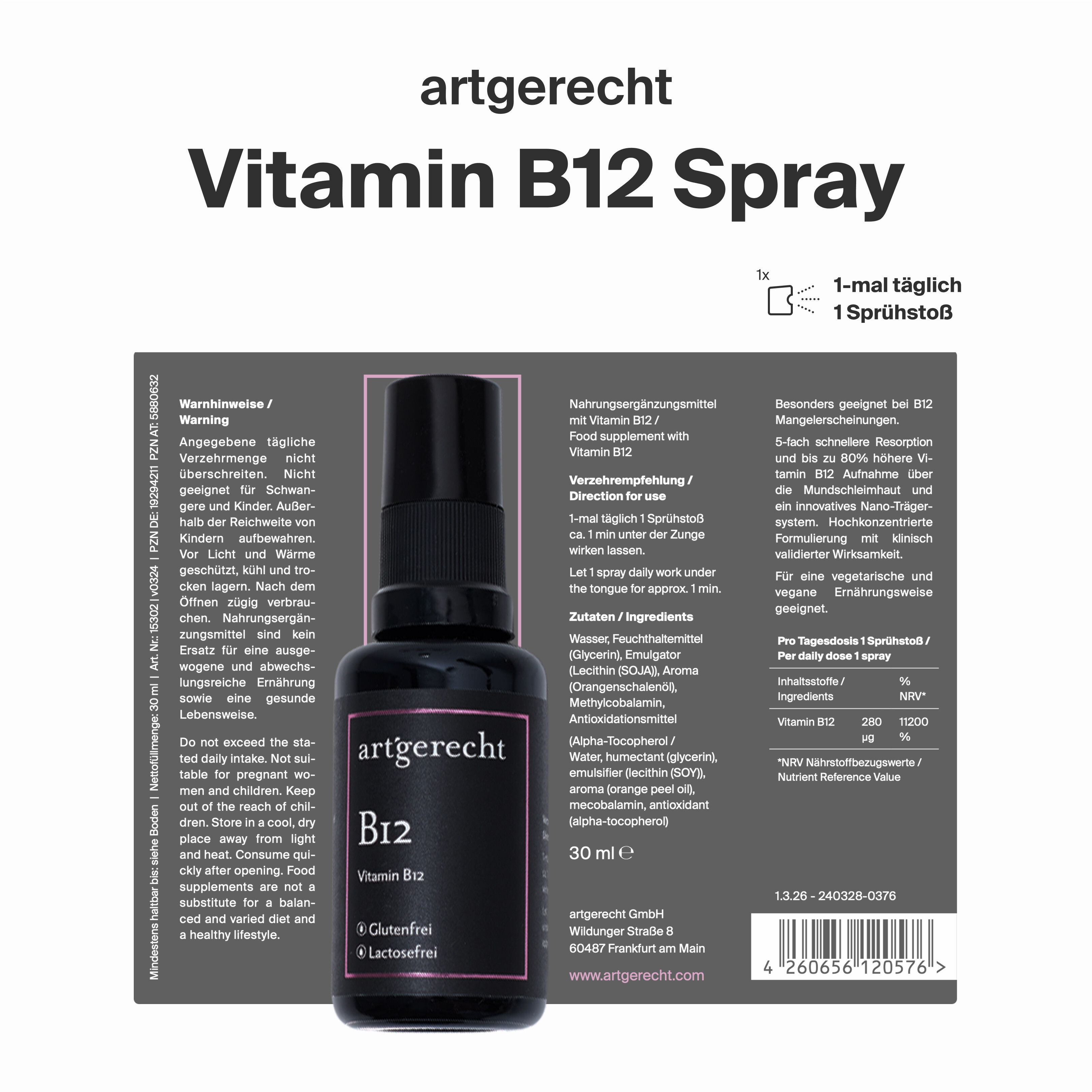 Vitamin B12 Spray