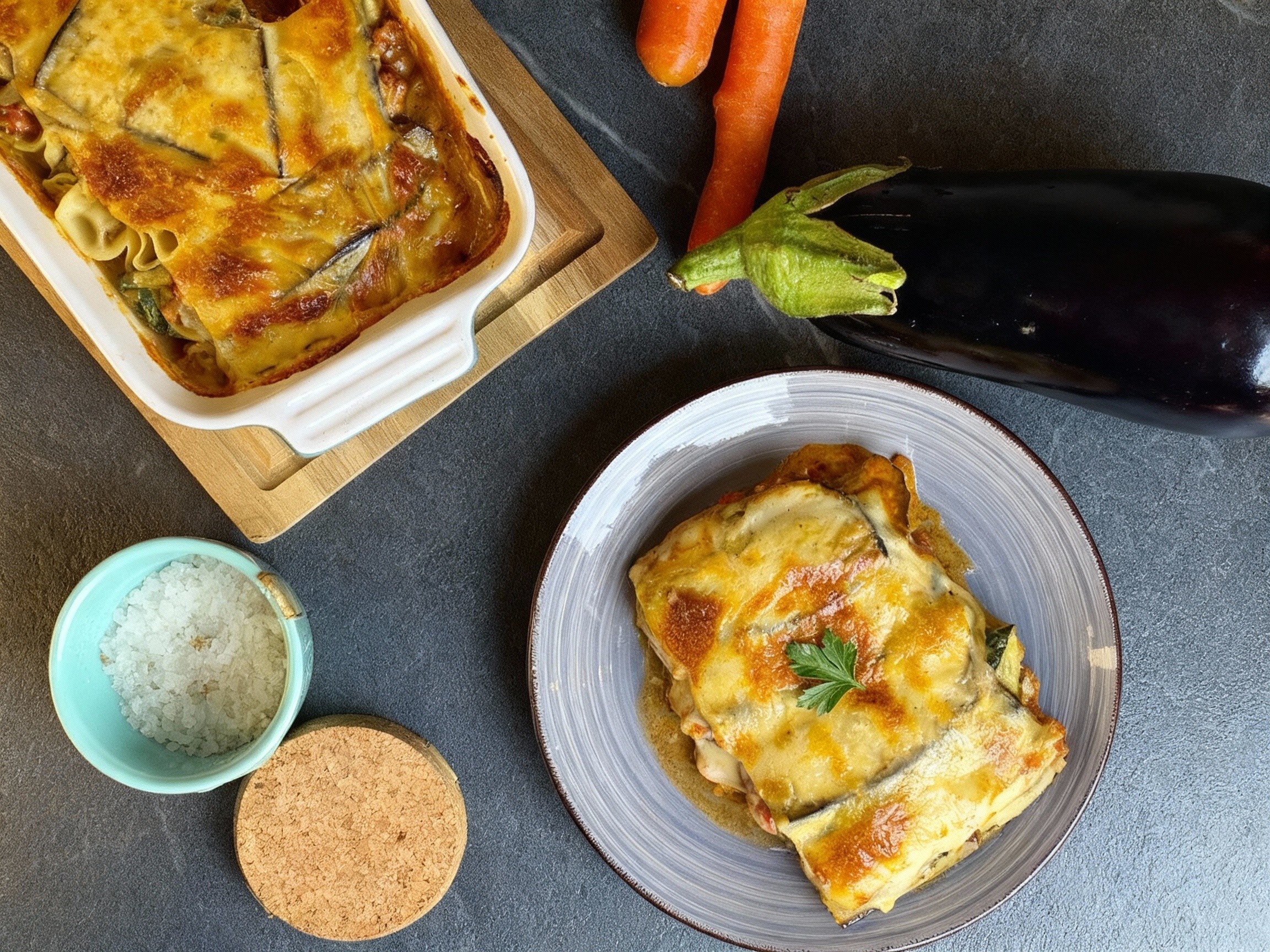 Vegane Lasagne – herzhaft, aromatisch & vollgepackt mit Gemüse