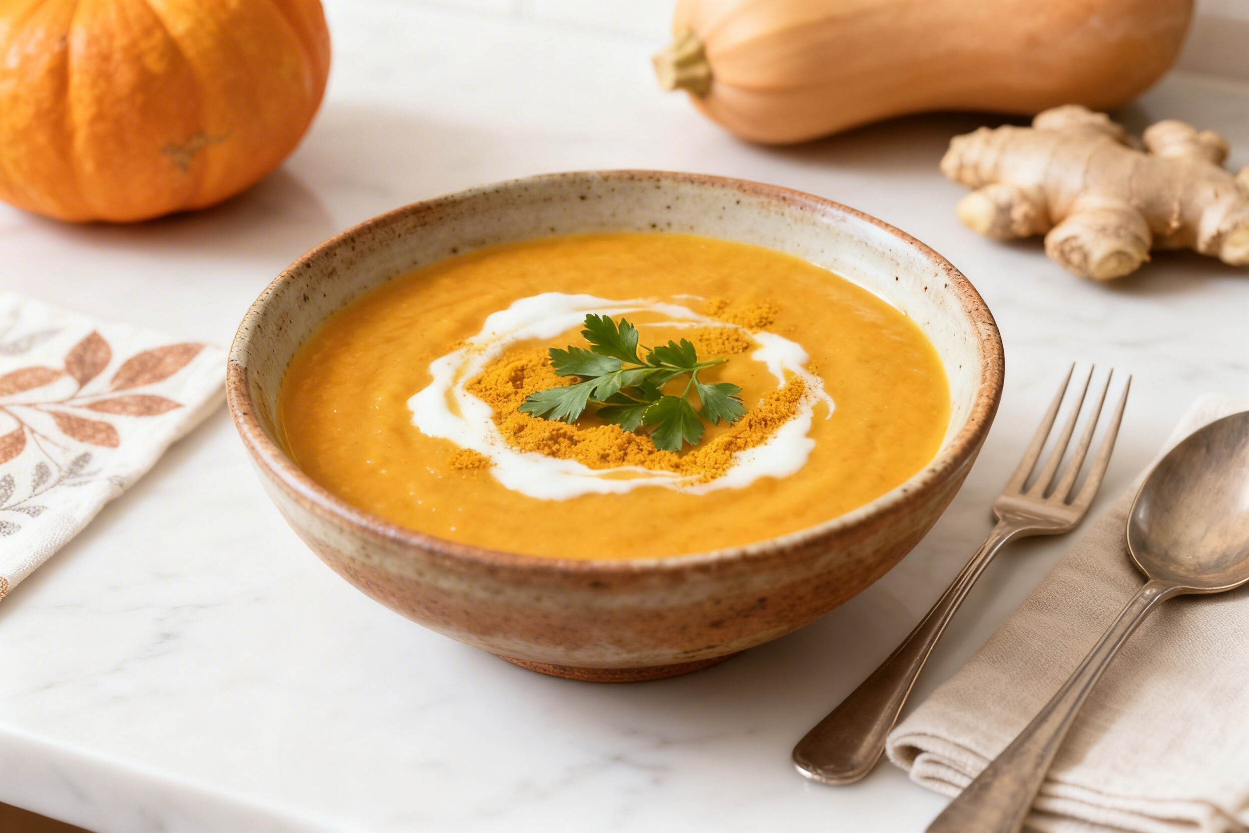 Basische Butternut-Kürbis-Suppe – cremig, wärmend & leicht