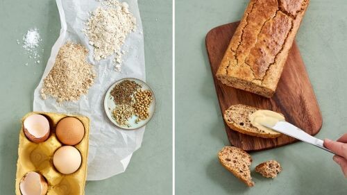 Artgerechtes, glutenfreies Brot. Ein einfaches und schnelles Rezept, saftig und gesund. RESET geeignet.