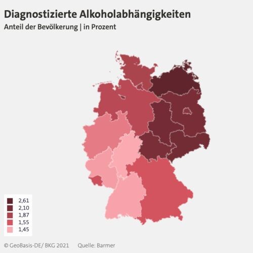 Alkoholabhängigkeit Deutschland