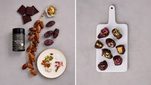 Rezept Dattel-Schoko-Pralinen vorher-nachher