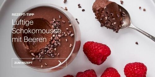 Rezept für Schokomousse mit Beeren