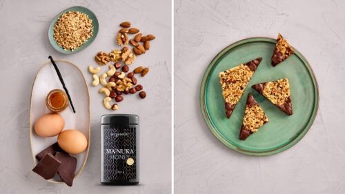 Artgerechte Nussecken Rezept vorher-nachher
